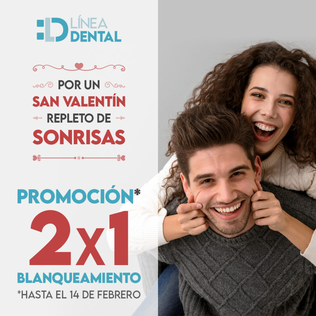 Promoción Blanqueamiento dental 2x1 San Valentin - Clínica Dental - Dentista - Línea Dental Ciudad Real y Miguelturra